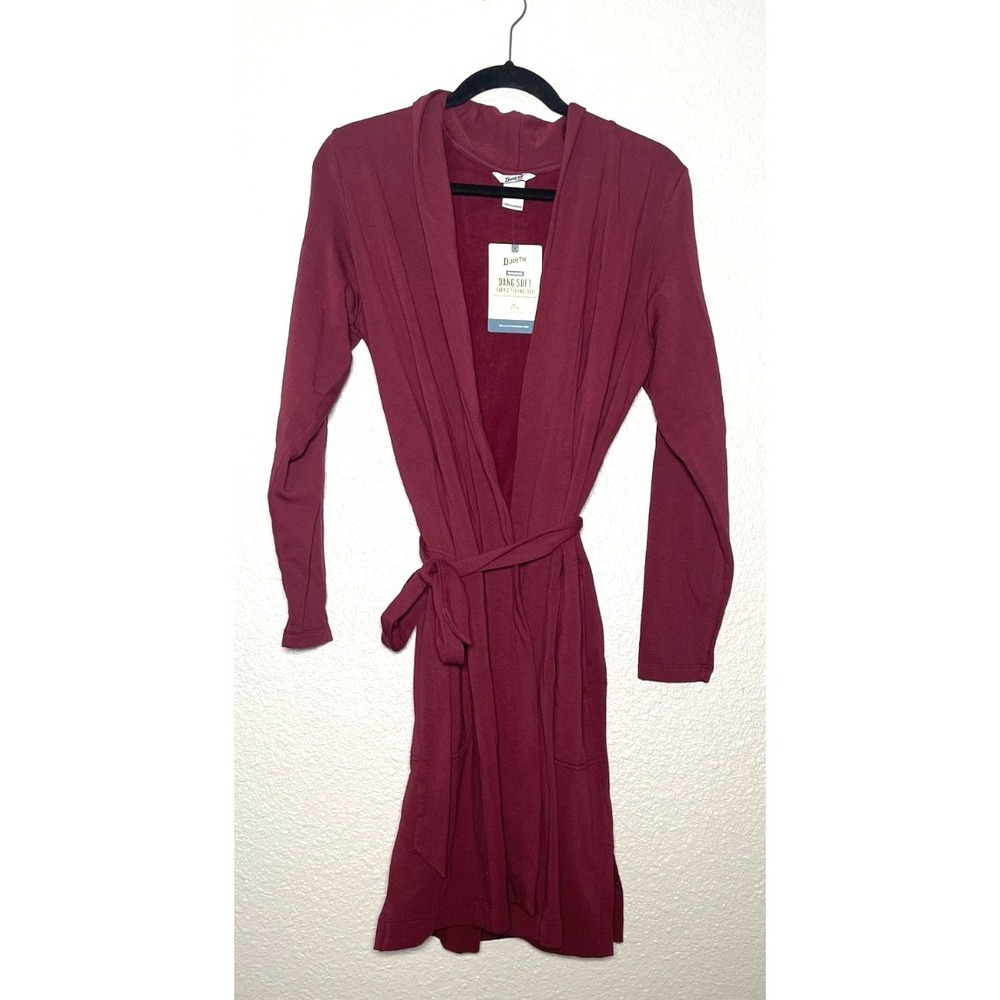 Duluth Trading Company Robe Women's XS Maroon Dang‎ Soft Fabric Technology NEW